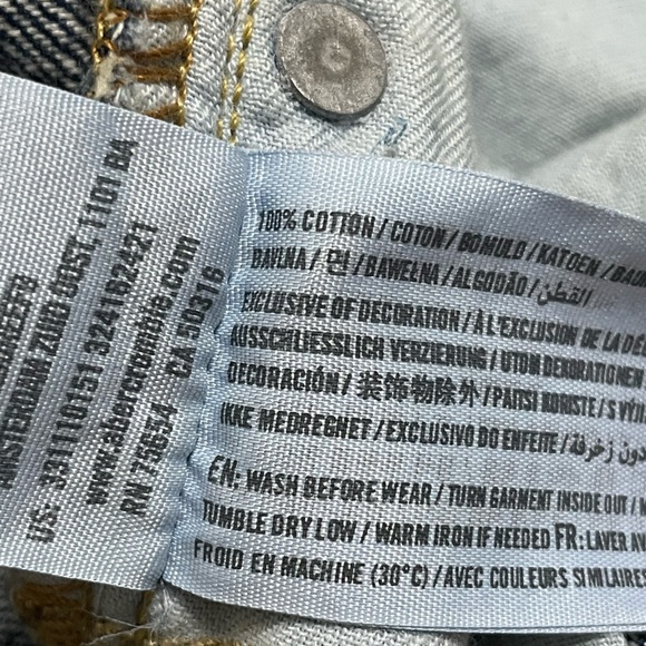 Hollister Heavyweight 100% Cotton Navy boot cut Demin Vintage Fade No Stretch - Picture 11 of 12